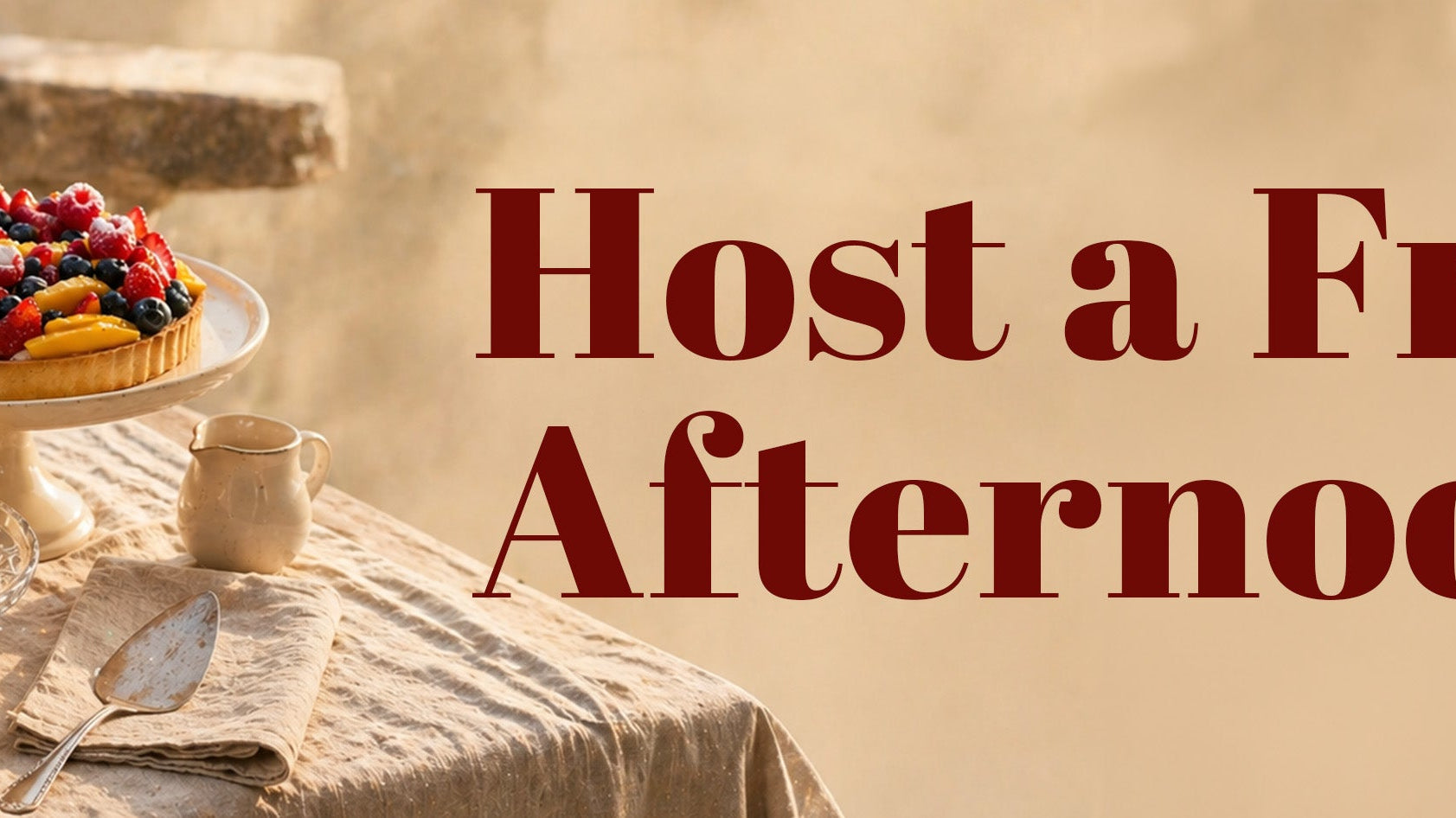 banner of host a french afternoon tea