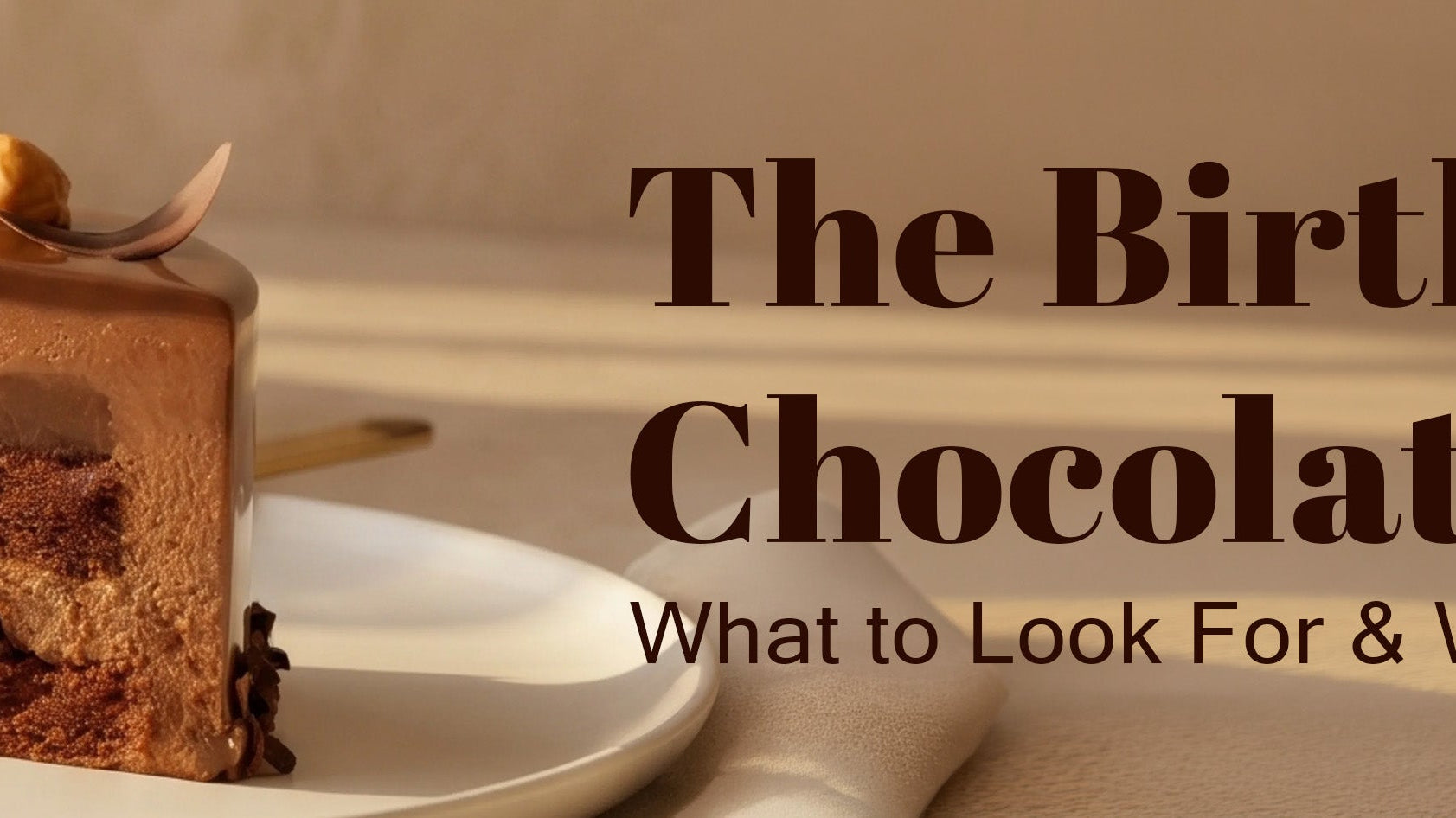 best birthday chocolate cake banner