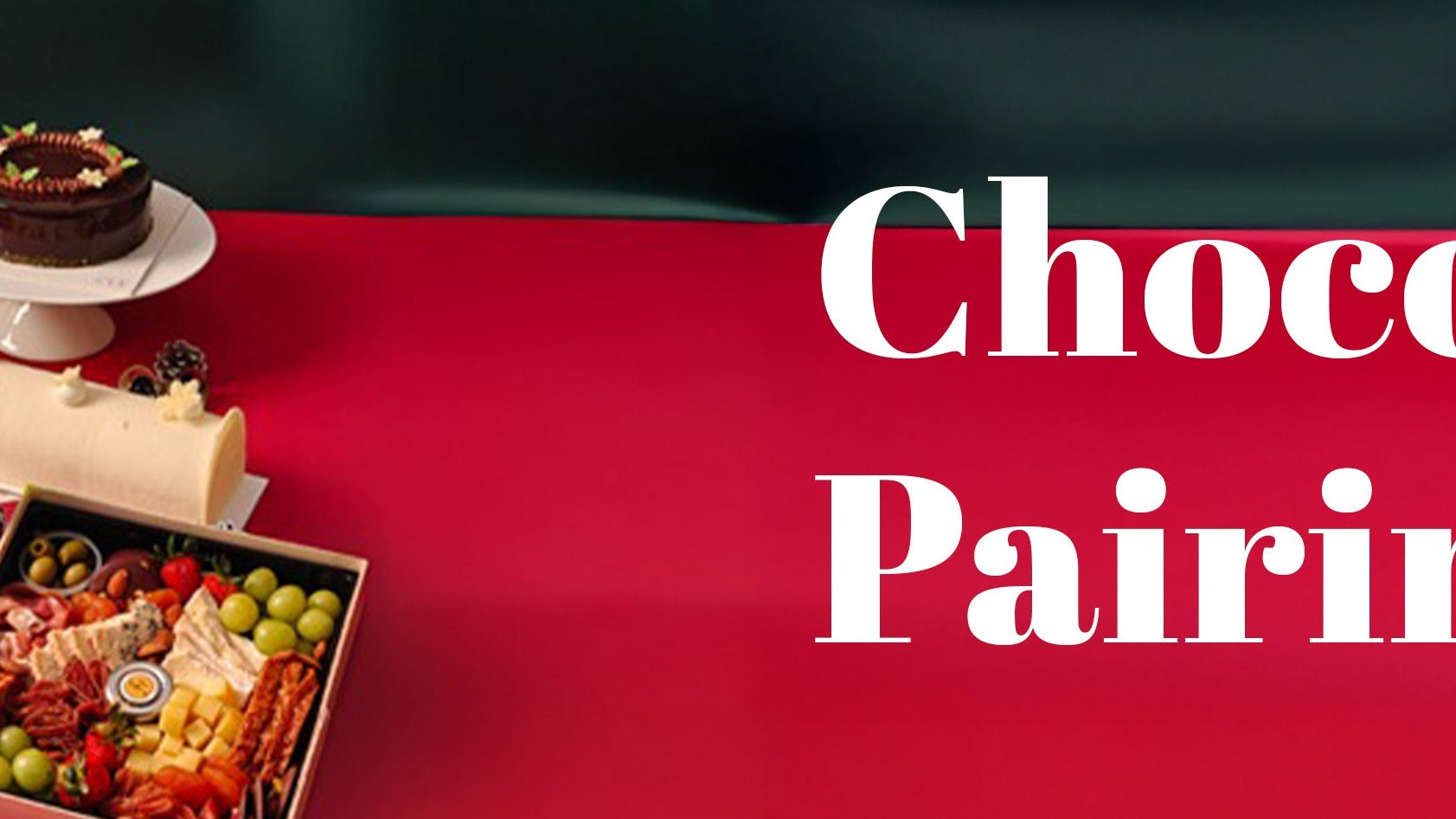 banner of chocolate and champagne pairing