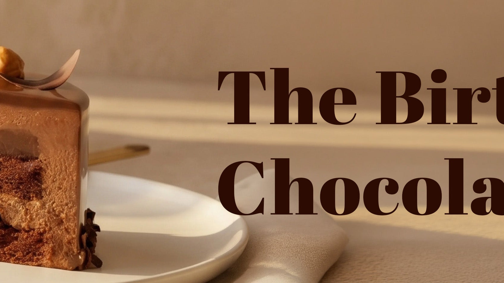 best birthday chocolate cake banner
