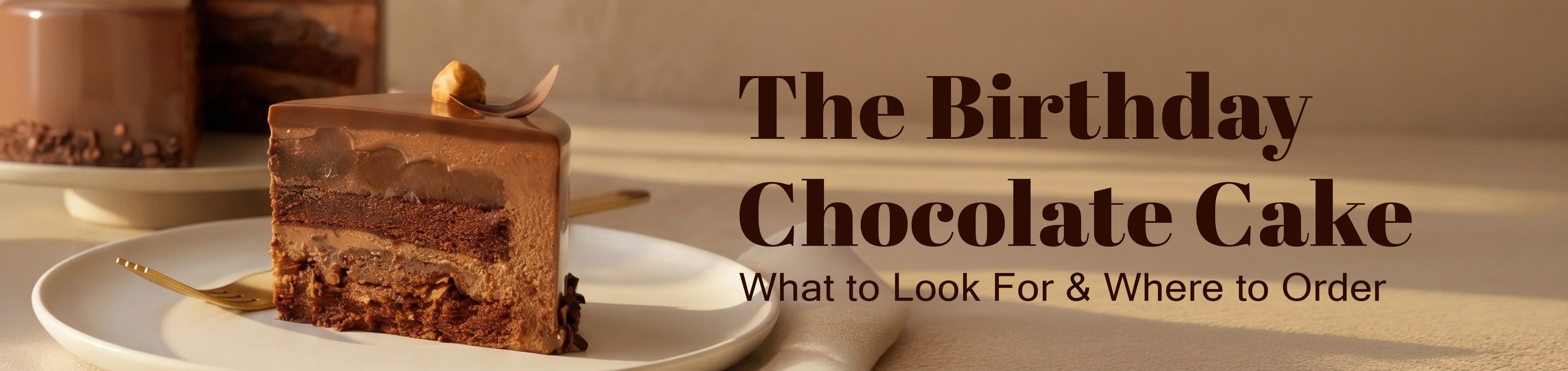 best birthday chocolate cake banner