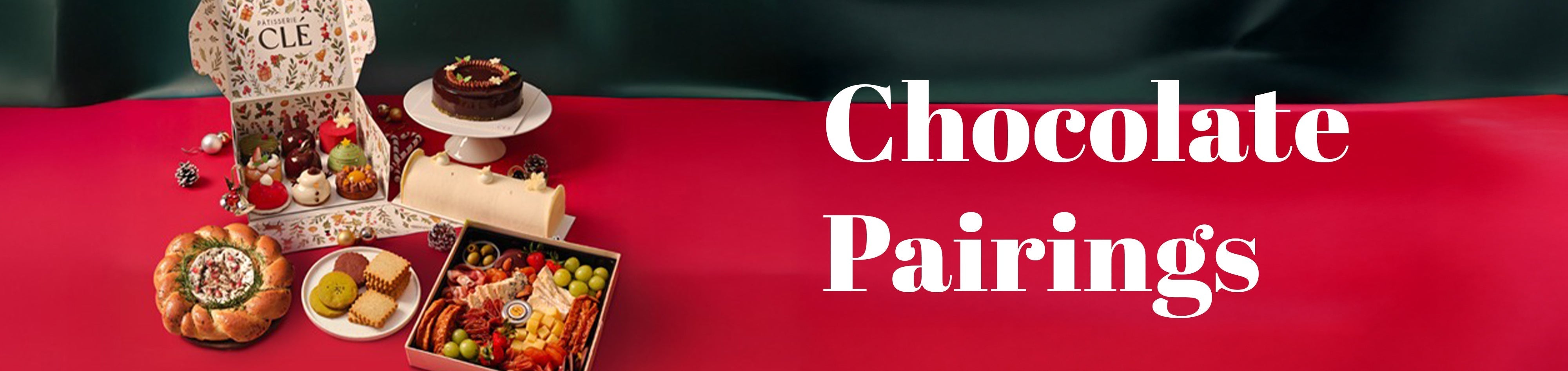 banner of chocolate and champagne pairing