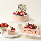 Full cake, slices, and fresh berries from our premium Singapore cake delivery service.