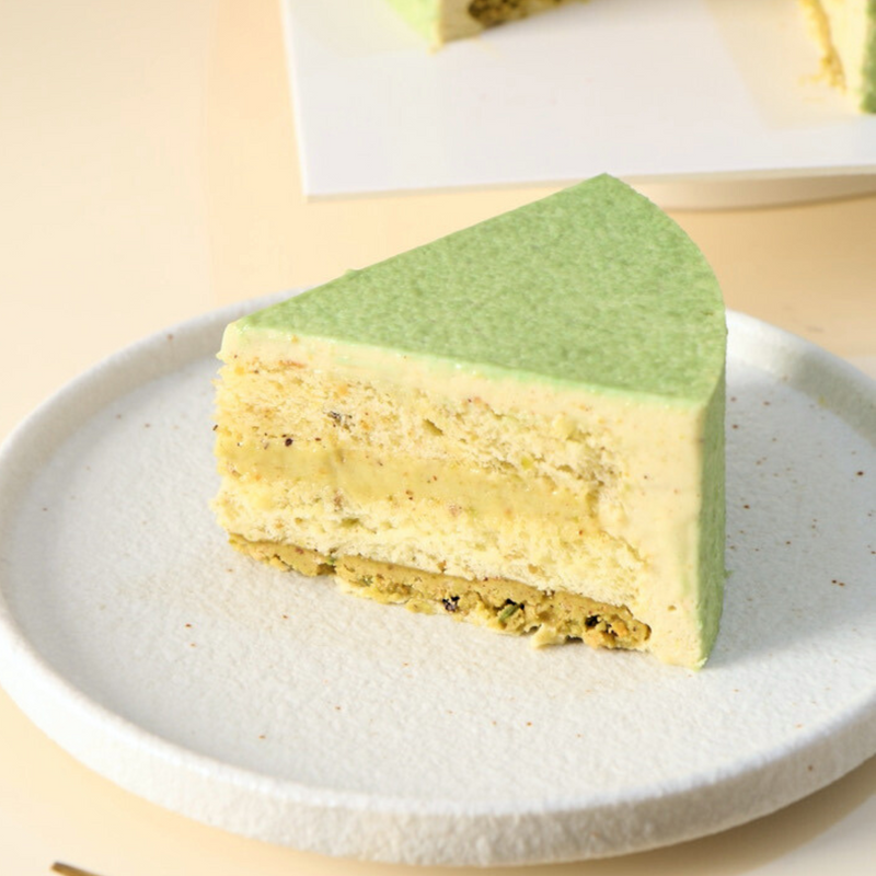 CLÉ All Pistachio Cake - cross section