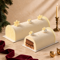 Hazelnut Praline Log Cake